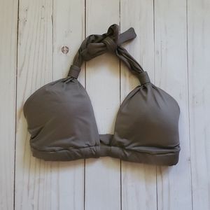 Vitamin A NWOT taupe triangle top